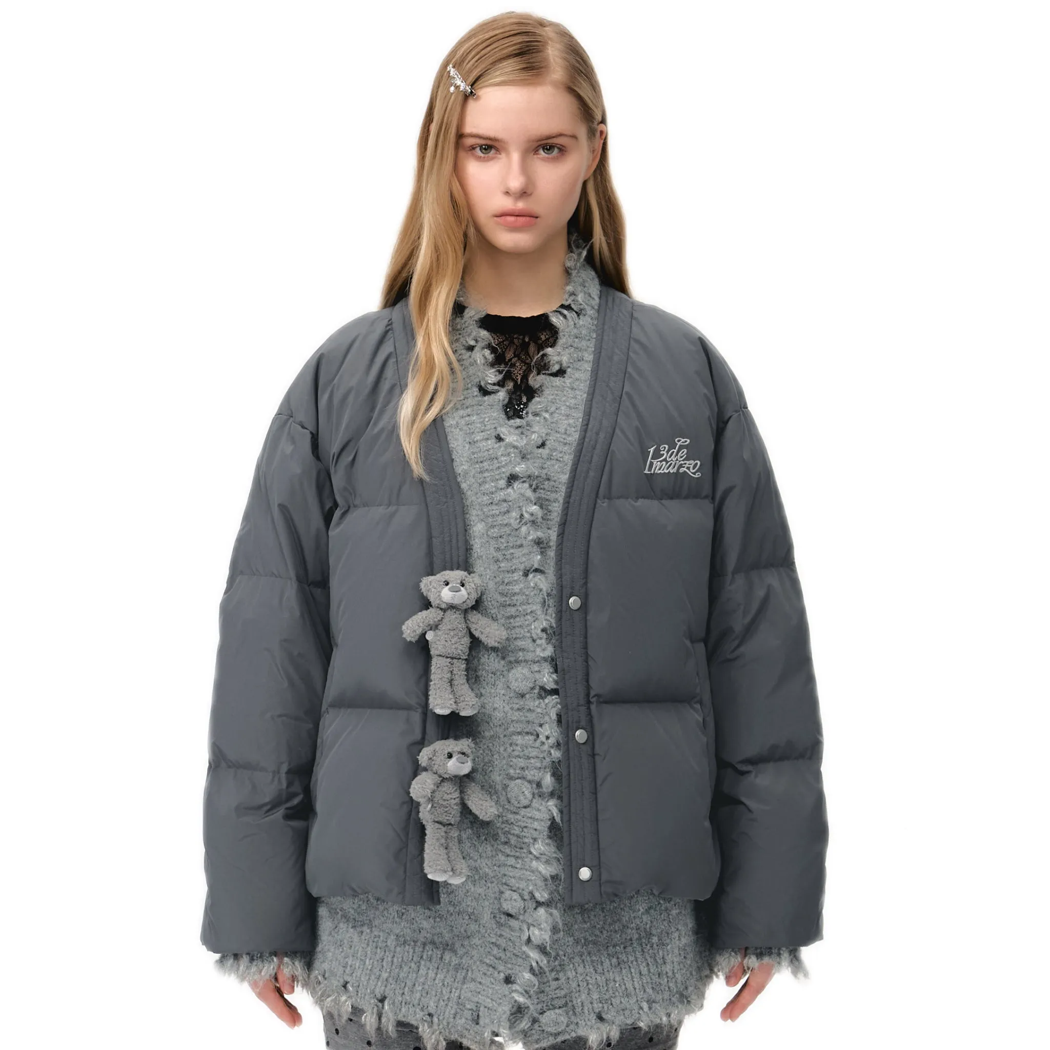 Bear Rough Edge Down Jacket