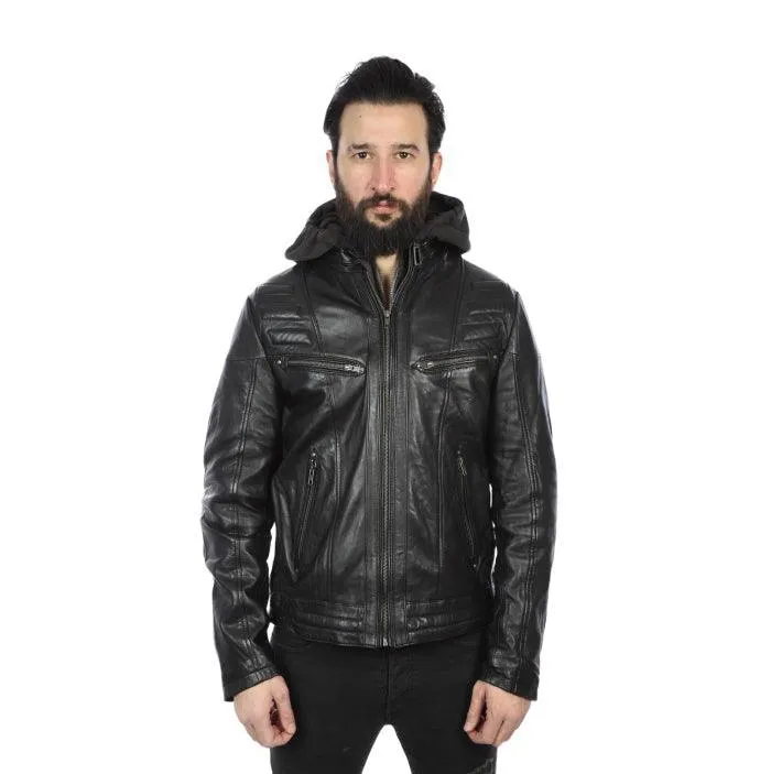 Hooded Winter Jacket - Black