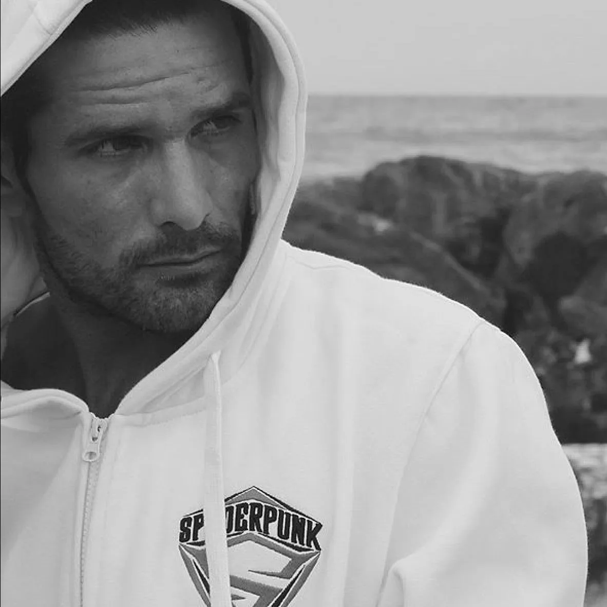 Hoodie Spyderpunk Zipped Custom Embroidered Available In 2 Colors