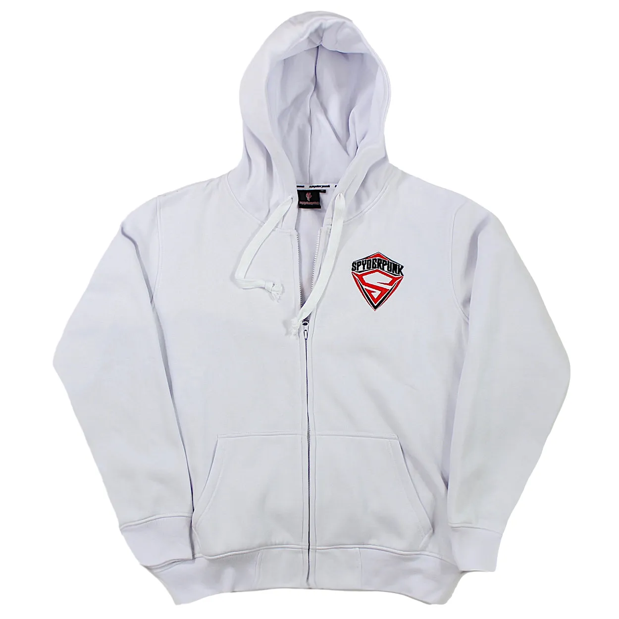 Hoodie Spyderpunk Zipped Custom Embroidered Available In 2 Colors