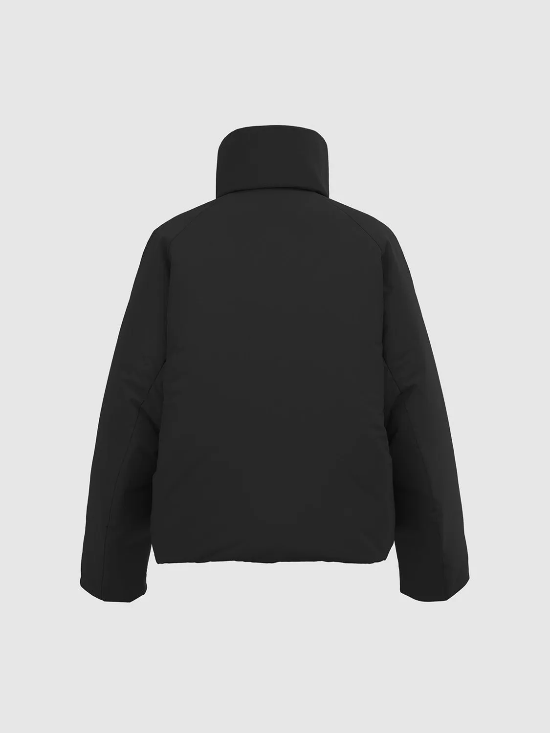 Padded Down Zip Front Puffer Jackets
