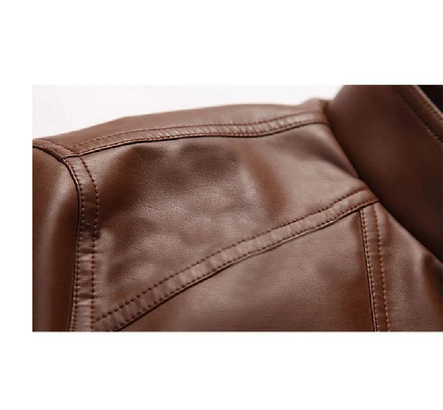 Slim Fit Cowhide Biker Jacket For Men