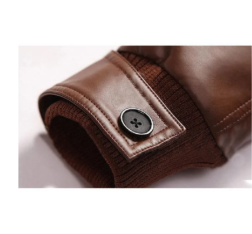 Slim Fit Cowhide Biker Jacket For Men
