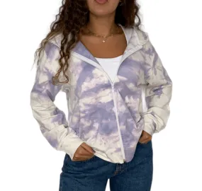 Tie Dye Hoodie Bershka Jacket - Purple