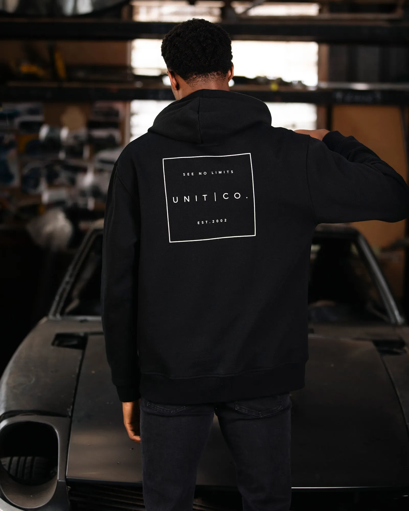 UNIT Mens Cubic Pull Over Hoodie