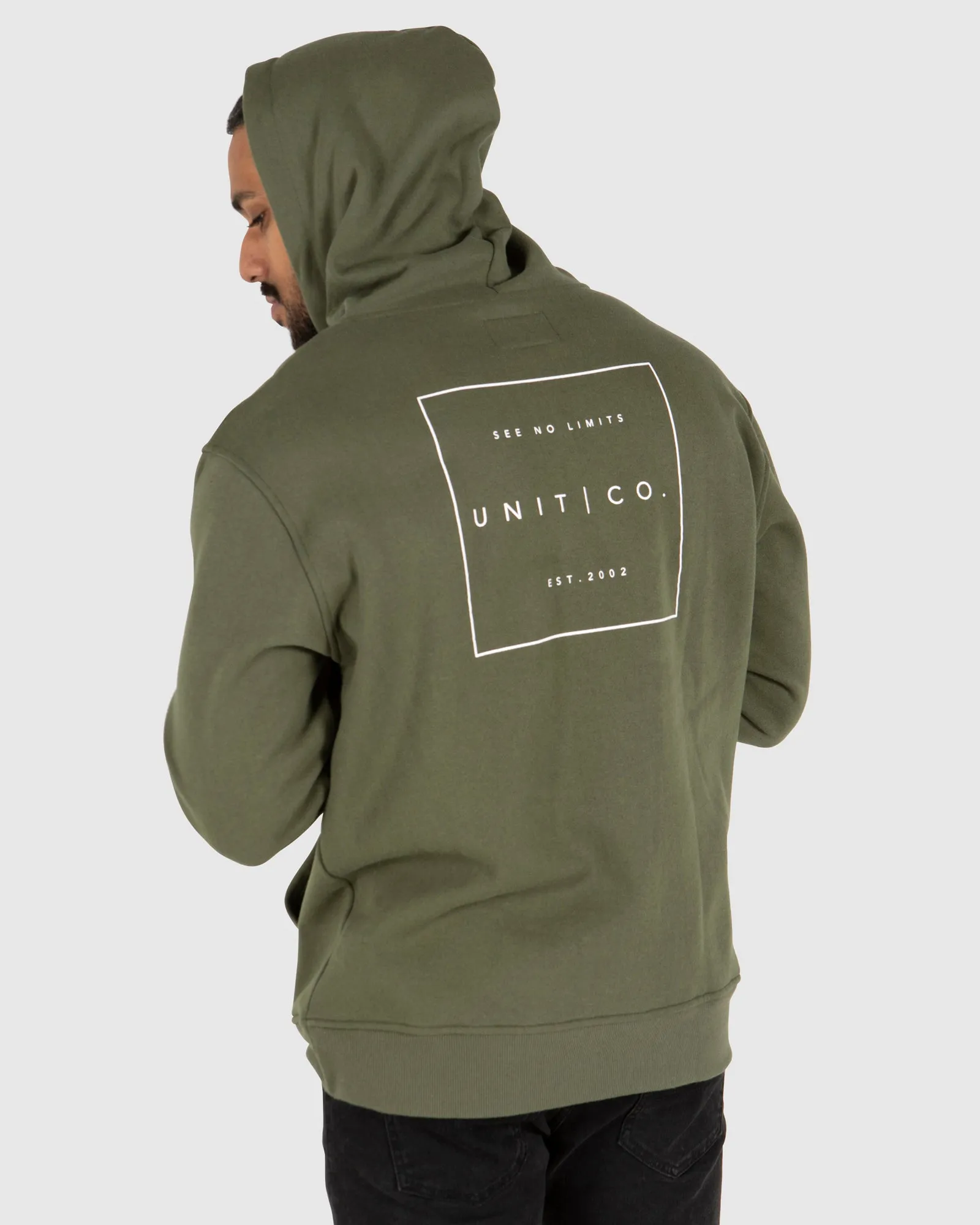 UNIT Mens Cubic Pull Over Hoodie