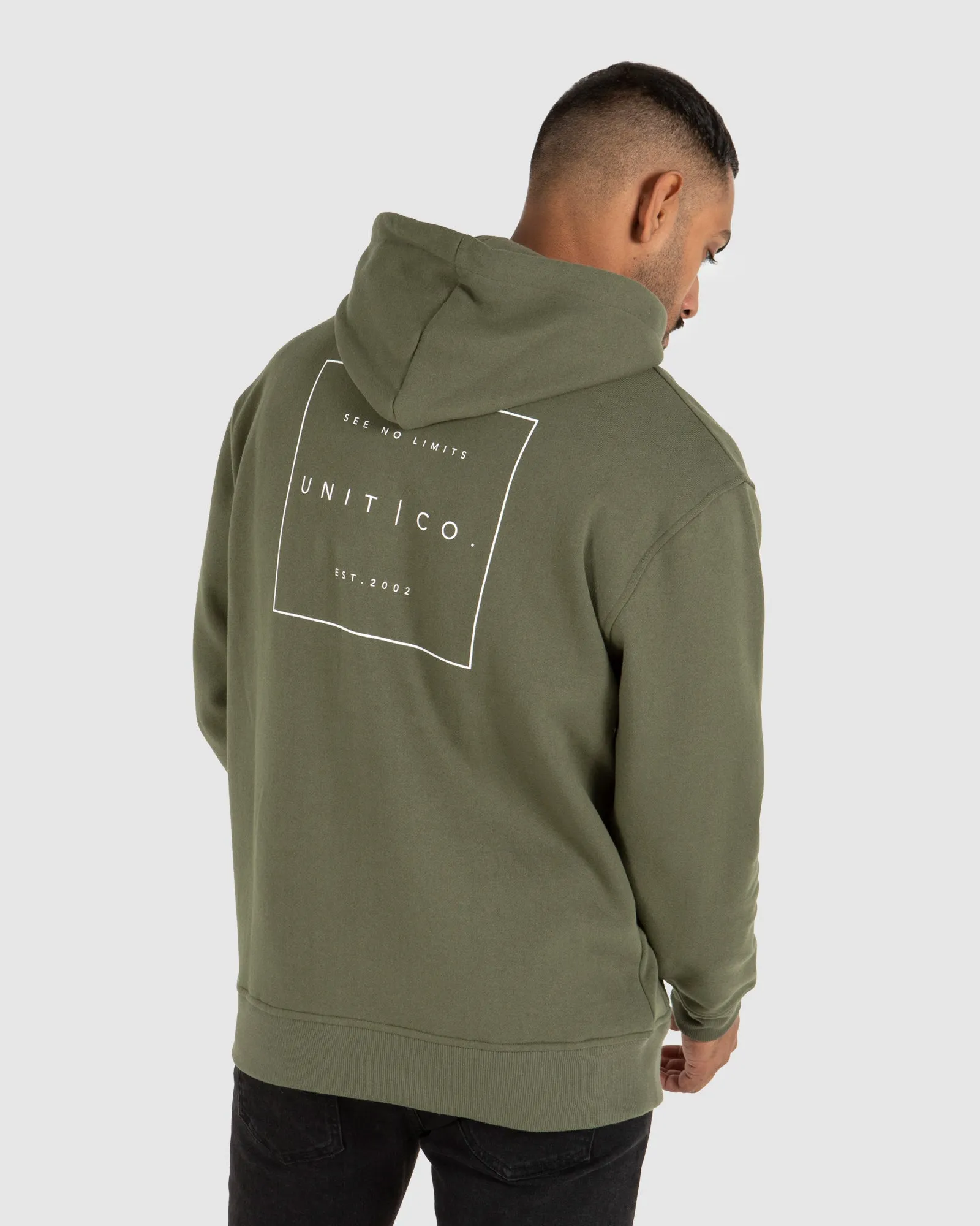 UNIT Mens Cubic Pull Over Hoodie