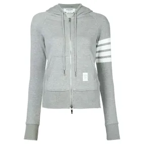 Zip Hoodie With Engineered 4 Bar